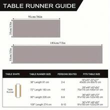Christmas Poinsettia Table Runner - Knit Fabric Rectangular Holiday Table Decor, Festive Floral Design For Indoor & Outdoor Christmas Party Decorations