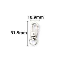 5 Pieces Of Multi-Style Heart-Shaped Lobster Rotating Keychains, Couple Keychains, Bag Buckles, Alloy Material, With Rotating Hooks, Suitable For Christmas And Love Decoration