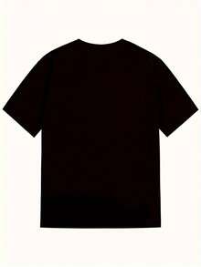 [ Graphic T-Shirt]  Men'S T-Shirt Short Sleeve 2024 T-Shirt Crew Neck Graphic Print T-Shirt - 黑色 - 查看 5