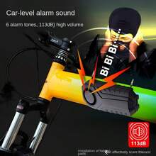 1pc 113dB Wireless Vibration Bicycle Alarm, IP55 Waterproof Motorcycle Anti-Theft Alarm With Remote, 3-Level Volume & 3 Alarm Sound Modes, SOS Help Function For Cycling Accidents