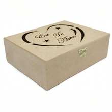Shopping do MDF Storage And Organizer Bins - 米色 - 查看 1