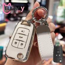 Ốp móc chìa khóa TPU cho xe Chevy Chevrolet 2010-2019 Impala Camaro Cruze Equinox Malibu 4 nút, phụ kiện Halloween, quà tặng Ngày Nhà giáo, Giáng sinh, phụ kiện túi xách, dây đeo có ngăn đựng thẻ ID, phụ kiện xe hơi, phụ kiện trang trí túi xách, quà tặng cho mẹ, cha, tốt nghiệp và giáo viên. - Nhiều màu - Xem 12
