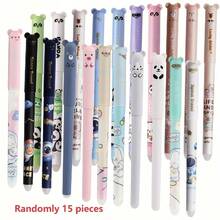 10/15pcs Random Style Erasable Pens; 0.5mm Blue Ink Refill; Diverse Styles, Smooth Writing, Best Choice For Writing, Suitable For Students, School, Notes, Office Use, Gift For Friends, Classmates, Birthday, School Supplies, Christmas Gifts