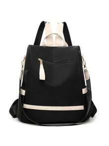 Women's Fashion PU Laptop Backpack Bag Anti-Theft And Waterproof 2229 Model - Màu xanh lam - Xem 8