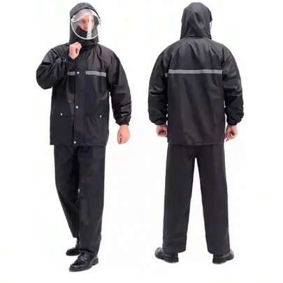 Impermeable Adulto Motociclista Reflejante