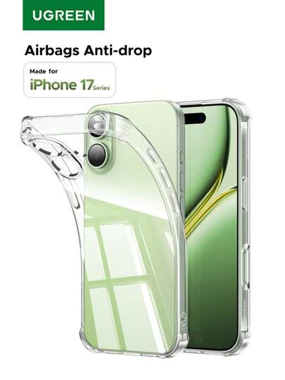  Funda de teléfono móvil de la serie de airbag transparente de cristal UGREEN compatible con iPhone 17 Air Pro Max