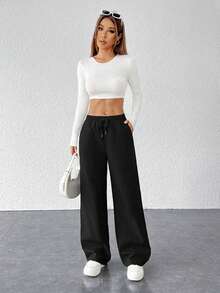 Women Sweatpants - Black - View 5