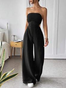 Women Jumpsuits - Black - View 6