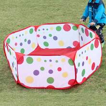 Składany basen z piłeczkami, poliestrowe ogrodzenie do basenu z piłeczkami, przenośny namiot wodny do zabawy wewnątrz i na zewnątrz, 39/47/59 cala – strefa zabaw dla niemowląt, odpowiedni dla chłopców i dziewczynek, idealny prezent na urodziny i Boże Narodzenie