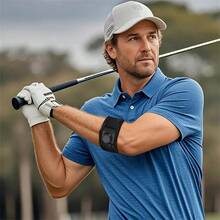 1pc Unisex Tennis Elbow Brace, Adjustable Elbow Support Strap For Tennis Players And Golfers, Rotary Knob Sports Elbow Pad With Adjustable Compression Arm Elbow Protection Pad For Tennis, Badminton - متعدد الألوان - مشاهدة 3