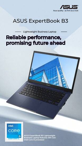 ASUS Vivobook 15,6-inch lichtgewicht kantoorlaptop met vingerafdruk- en gezichtsherkenning (13e generatie Core I5, 16 GB, 1 TB) met adapter