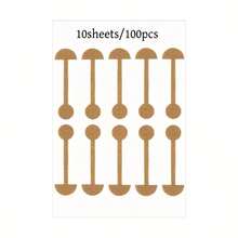 Adesivo de nariz com haltere pequeno 100, 20 e tira autoadesiva elástica macia para modificação do nariz, reduz o tamanho da narina, estreita a aba do nariz e a ponte nasal fina, uso diário, aplicação que não deixa marcas, cola respirável