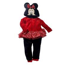 Mameluco con gorro bordado sin pie Disney - Rosa Roja - Ver 2