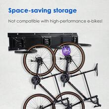 Heavy Duty Storage Rack With Hooks Wall Mounted Rack  Bike Rack For Bicycles Vertical Bike Storage Rack, Space Saving Garage Wall Hanger, Indoor Bicycle Holder For Road & Mountain Bikes - 6 Bikes - View 5