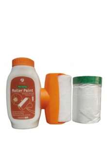 500 Grams Of Roller Paint Self-Brush Latex Paint Wall Repair Indoor Household Decontamination White Wall Repair White Subsidy Paste, With A Large Roller Brush In The Dirty Place Of The Wall To Facilitate Operation, Not Afraid Of Graffiti, Peeling And Cracks On The Wall.