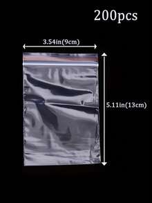 200 PE Self-Sealed Bags Diamond Paintings Diamond Accessories Plastic Bags Plastic Vacuum Bags Transparent Self-Adhesive Sealed Bags Gift Packaging Bags Multi-Functional Tools Perfect For DIY Artists And Craftsmen (Multiple Size Choices) - Clear - View 10