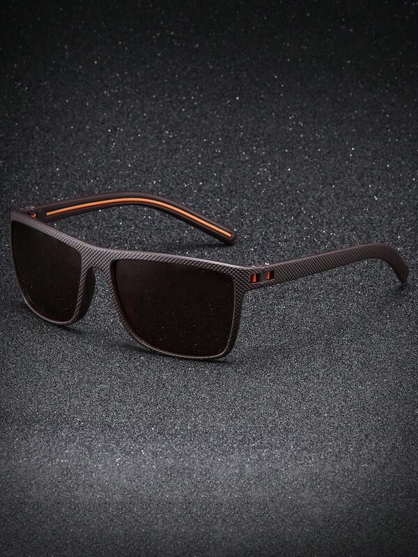 1 paire de lunettes de mode avec monture classique, couleur unie style rétro de rue, convient pour la vie quotidienne, les voyages et les vacances, unisexe