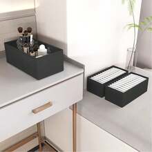 3pcs Foldable Clothing Storage, Canvas Drawer Organizer - Foldable Socks, Underwear And Other Storage Boxes - Perfect For Closets, Bedrooms, Dormitories, Wardrobes, Etc