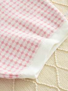 2pcs/Set Young Girls Casual Cardigan Sweater And Mini Skirt, Autumn/Winter - Pink - View 6