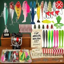 Complete Fishing Set With Spinnerbait, Jigging Lure, Jigging Head, Sinker, Hook, And Storage Case - Multi-Color Freshwater And Saltwater Combo Pack With Split Rings And Scented Lures - The Best Starter Kit For Bass, Pike, Trout, And Walleye Fishing, Tackle Box Equipment, Pike Lures, Submersible Lures, Saltwater Lures, And Small Fishing Lures - 107pcs - 查看 11