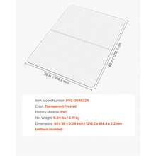 Tapete para silla de oficina de 91 x 122 cm para pisos alfombrados, protector de piso de plástico con tachuelas, antideslizante y fácil de limpiar, se desliza suavemente debajo del escritorio para oficina en casa (rectangular) - PVC rectangular de 36 x 48 pulgadas - Ver 7