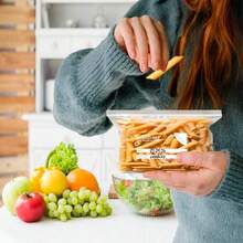 20/60/100pcs ( Pack) | Transparent Minimalist Style | Families/Meal Preppers | Thickened+Airtight+Freezer-Friendly | Clear Food Storage Bags (Ziplock) | Home-Size (Fridge/Freezer/Meal Prep) - Random Color - View 9