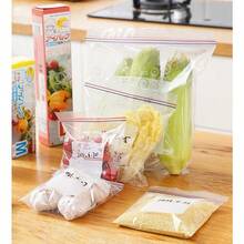 20/60/100pcs ( Pack) | Transparent Minimalist Style | Families/Meal Preppers | Thickened+Airtight+Freezer-Friendly | Clear Food Storage Bags (Ziplock) | Home-Size (Fridge/Freezer/Meal Prep) - Random Color - View 3