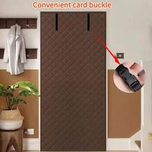 1 pièce de rideau de porte d'hiver de style volet roulant épaissi. Un dispositif magique résistant au vent et chaud pour la maison, le magasin, le supermarché, l'atelier de fabrication. Anti-poussière, régulation de la température, réduction du bruit, imperméable, résistant à l'usure, facile à installer, levage pratique, résistance aux basses températures, disponible en plusieurs tailles, bloque efficacement l'air froid et assure une isolation thermique.