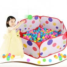 Składany basen z piłeczkami, poliestrowe ogrodzenie do basenu z piłeczkami, przenośny namiot wodny do zabawy wewnątrz i na zewnątrz, 39/47/59 cala – strefa zabaw dla niemowląt, odpowiedni dla chłopców i dziewczynek, idealny prezent na urodziny i Boże Narodzenie