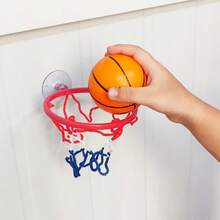 Mini Basketball Hoop Indoor Basketball Stand Shooting Stress Relief Home Use No Drill Suction Cup Basketball Toy For Kids