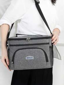 1pc Lunch Bag For Women, Large Capacity Insulated Lunch Box For Men, Student Thickened Cute Lunch Bag, Reusable Lunch Tote Bag, Portable Picnic Ice Bag For Work, Picnic, School Or Travel Lunch Box Bag School Supplies Stuff Accessories Bag For School School Accessories School Stuff For Traveling Waterproof Bag Insulated Lunch Bag Lunchbox