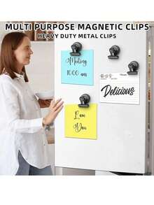 10PCS Round Refrigerator Decor Magnet Sticker For Fixing Photos, Notes, Whiteboard Sticker, 1/9Pcs Round Metal Magnetic Clips, Heavy-Duty Round Metal Refrigerator Magnets Clips - Scratch-Free, Whiteboard Locker Magnetic Clips, Kitchen Office Best Gifts Birthday Graduation