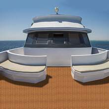 YUNRUX Boat Flooring, EVA Foam Decking Sheet, Faux Teak Marine Mat, Marine Carpet, Cooler Mats, Seating, Non-Slip Self-Adhesive Flooring Material For Motorboat, RV, Yacht, Kayak, Swimming Pool, 96" X 35.5" - 彩色 - 查看 7