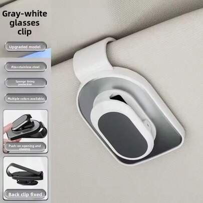 Auto Sonnenblende Brillenhalter Brillenhalterung und Ticketclip Auto Sonnenblende Multifunktionale Ticket-/Kartenklemme Autozubehör