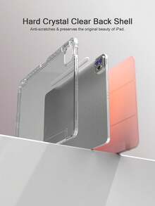 TPU 皮革翻盖保护套，兼容 iPad A16（第 11/10 代、第 9/8/7 代，10.2 英寸）、iPad Air（10.9 英寸）、iPad Pro（11 英寸）、iPad Air（13 英寸）、iPad Pro（12.9 英寸），粉色 - 粉色 - 查看 5