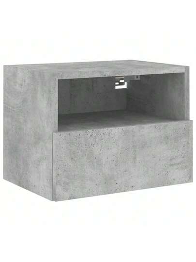 VidaXL Piece TV Wand Unit Set, Finished Wood, Concrete Grijs view 9