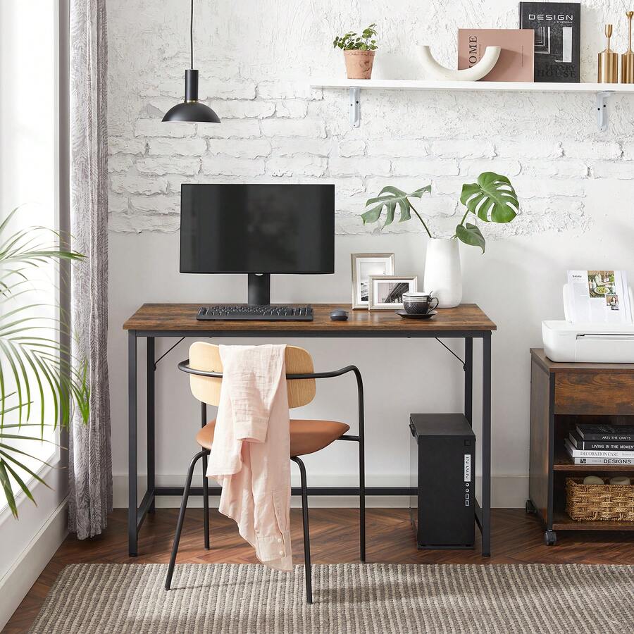 Home Office Desks - Vintagebraun-Tintenschwarz - Xem 1