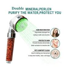 1pc High-Pressure Filter Shower Head, 3-In-1 Digital Display Filter Shower Head With LED Colorful Color-Changing Light, Handheld Filter Shower Faucet, Equipped With Digital Temperature Display And Negative Ion Filter Water Spray Device, Suitable For All Skin Types, Bathroom Accessories Bathroom Accessories Bathroom Tools - Multicolor - View 8