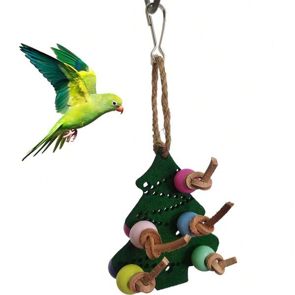 Random Color Parrot Toy With Colorful Beads, Decorative Christmas Tree Ornament, Cross-Border Hot Selling