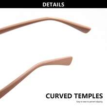 2pcs Progressive Multifocal Reading Glasses With Comfortable Spring Hinges, Printed Design, Retro Elegant For Women Daily Wear - Red to Black + Half Pink - View 8