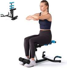 MERACH Deep Squat Machine, Adjustable Glutes Trainer Machine, Core Leg Push Up Workout Machine For Home Gym - Blue Black - View 10