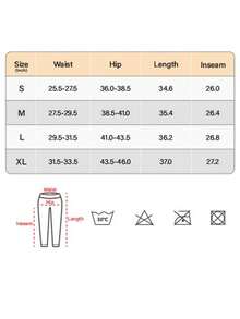 VOYJOY Womens Scrunch Workout Leggings Compression Butt Lifting Mid High Waist 26 Inches Seamless V Back Yoga Pants Fall Clothes For Women Black Leggings Winter Clothes For Women - 黑色 - 查看 5
