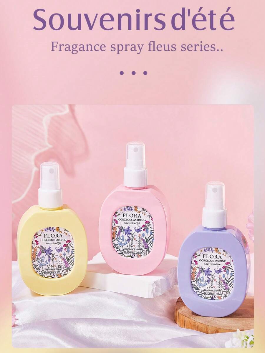 100 مل رذاذ عطري منزلي بنكهة الزهور، عطر طويل الأمد، رذاذ صغير جميل، محمول، مناسب للغرفة، التاريخ، الخزانة، الحمام، السفر والمنزل، رائع لعيد الحب، عيد الأم، الزفاف، التخرج، هدية مثالية للأصدقاء
