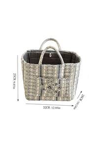 1 pieza Cesta de almacenamiento acolchada con estampado floral, cesta de lavandería de gran capacidad, bolsa de almacenamiento portátil plegable, cesta para aperitivos con asa para mujeres y niñas, cesta de almacenamiento de cosméticos, cesta de almacenamiento de juguetes, cesta de almacenamiento de productos de cuidado de la piel, organizador de cosméticos, decoración del hogar, decoración de la sala de estar, dormitorio, baño, organización y almacenamiento de armarios, organizador de ropa - Multicolor - Ver 11
