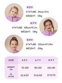 1pc Girls' Hooded Zip-Up Swim Cover-Up, Cute Puff Sleeve With Skirt, Available In Multiple Ages, Absorbent Towel Fabric, Suitable For Toddlers And Children, Essential For Home, Swimming, And Bathing