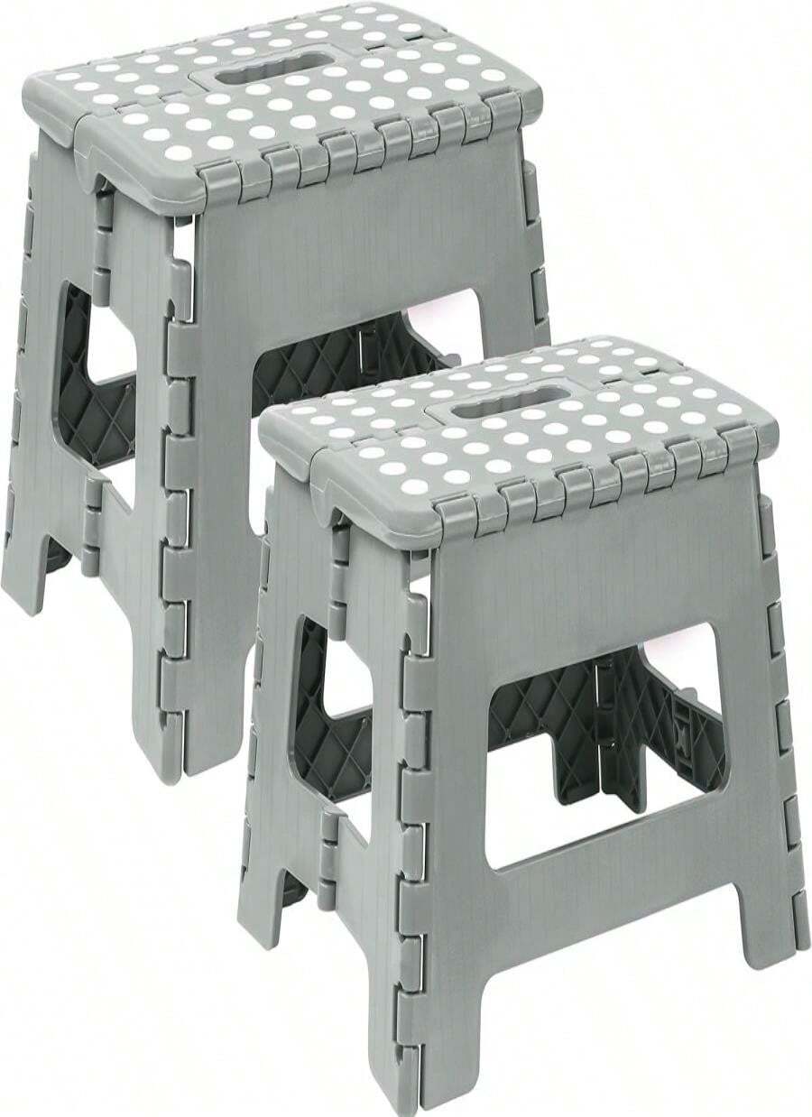 Utopia Home Folding Step Stool - (Pack Of 1) Foot Stool With 9 Inch Height - Holds Up To 300 Lbs - Lightweight Plastic Foldable Step Stool For Kitchen, Bathroom &Amp; Living Room (Blue) - ColorC - 查看 1