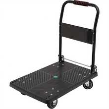 YUNRUX Food Service Carts & Trolleys - Black - View 2