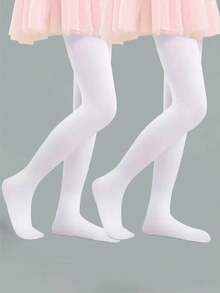 4 Packs/2 Packs Girls Ballet Leggings Dance Pantyhose Red Christmas Leggings - Multicolor - View 12