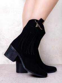 Women Ankle Boots & Booties - 黑色 - 查看 3