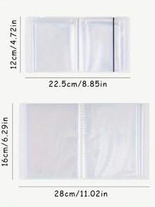 1pc Large Capacity Sticker Storage Organizer, Can Store Photos, Stickers, Cards, Bills, Invoices, 40 Capacity, File Organizer Album, Suitable For Classroom, Home, Office And Travel - Clear - View 15